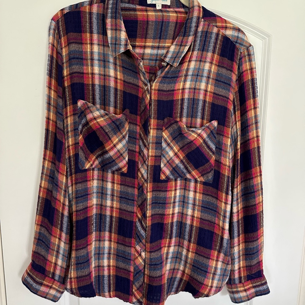 Grace & Lace Favorite Plaid Button-Up Shirt